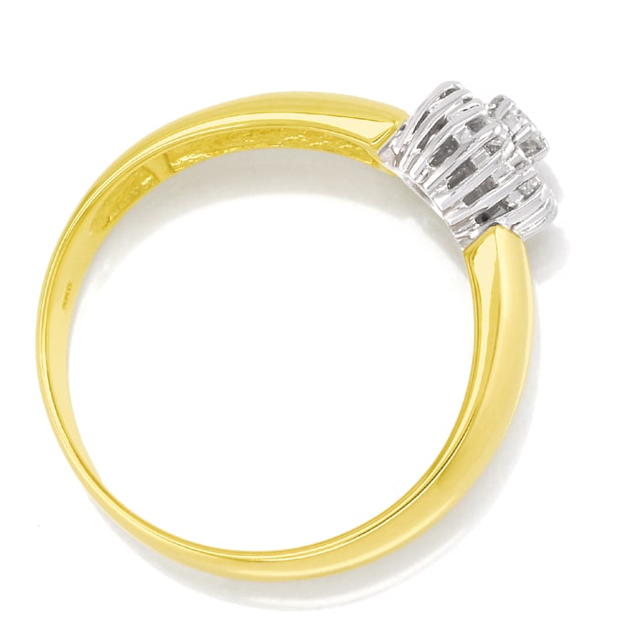 Foto 3 - Stilvoller Goldring mit lupenreinen Diamanten, S2720