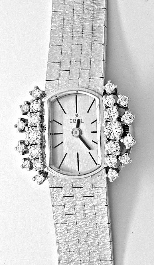 Foto 2 - Damen Diamanten-Armbanduhr, 18K Weißgold 0,78ct Topuhr, U1030
